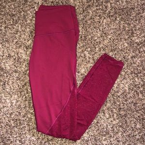 Victoria Secret Voga Sport Leggings - Burgundy